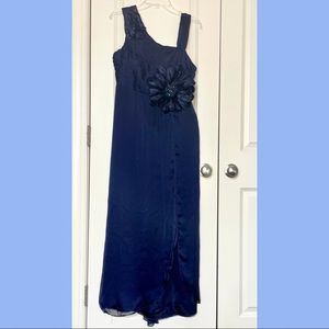 Navy KM Collections Designer formal dress